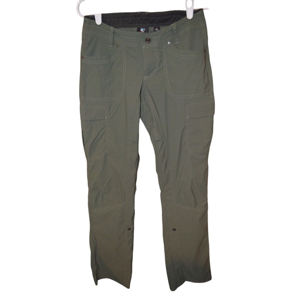 Kuhl Hiking Pants Green Roll Up Hiking Outdoors Camping Travel Mountain Size 2